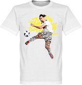 Zlatan Script T-Shirt - Wit - Kinderen - 128