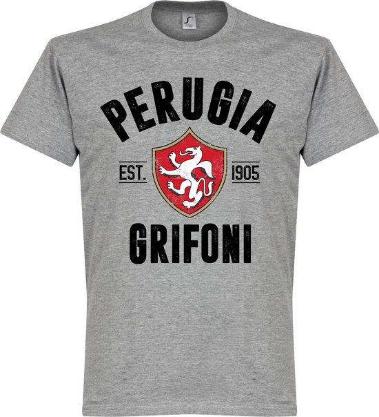 Perugia Established T-shirt - Grijs - XXXXL