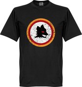 AS Roma Vintage Logo T-Shirt - Kinderen - 128