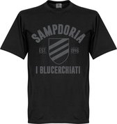 Sampdoria Established T-Shirt - Zwart - 5XL