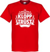 In Klopp We Trust T-Shirt - Rood - Kinderen - 116