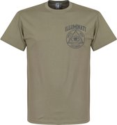 Illuminati Pocket Print T-Shirt - Khaki - L