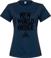New World Order Dames T-Shirt - Navy - L