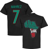 Algerije Afrika Cup 2019 Winners Mahrez T-Shirt - Zwart  - 5XL