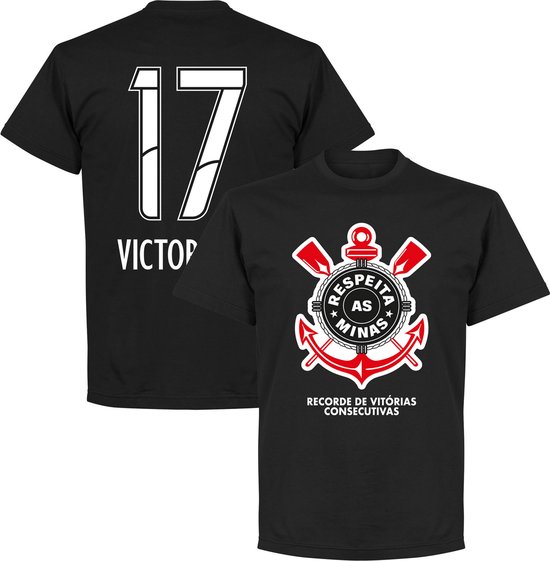 Corinthians Victoria A. 17 Minas T-Shirt - Zwart  - 5XL