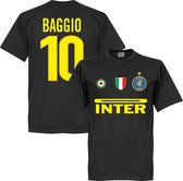 Inter Milan Baggio 10 Team T-Shirt - Zwart - XS