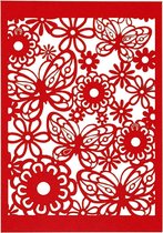 Patroonkarton, rood, vel 10,5x15 cm,  200 gr, 10stuks