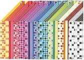 Papier à Motifs Créotime 21 X 29,7 Cm 16 Pièces Multicolore