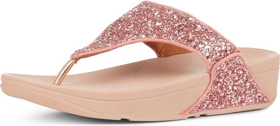 Omgaan met bibliotheek Ontdekking FitFlop Lulu Glitter Toe Thongs slippers roze - Maat 42 | bol.com