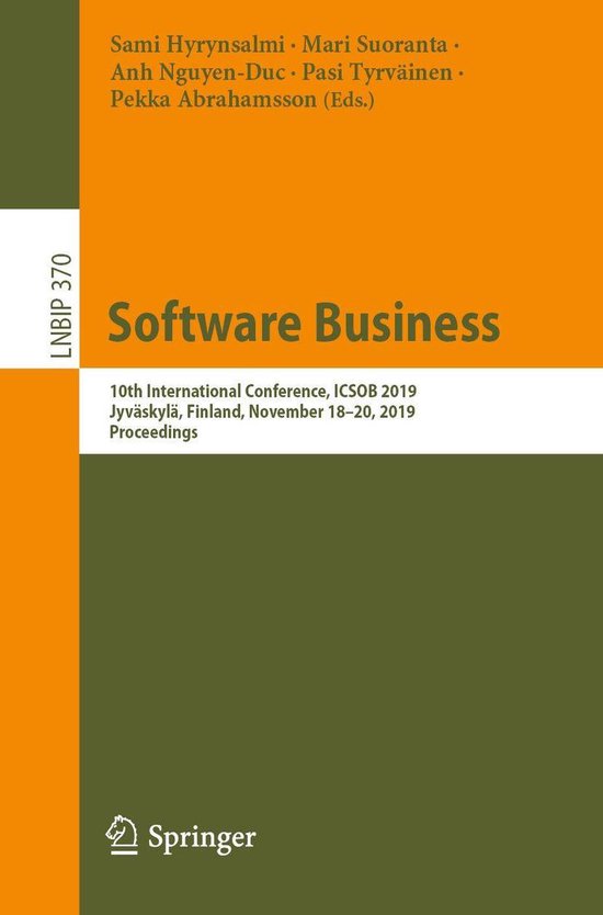 Springer Nature Proceedings Computer Science - Software Busi ... - cover