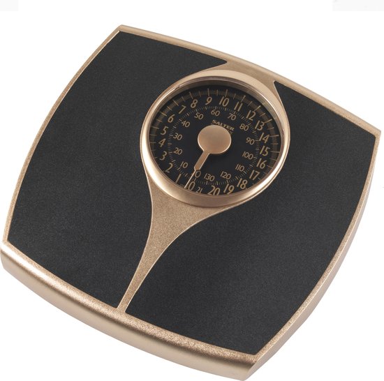 Foto: Salter mechanical bathroom scale speedo dial gemakkelijk lezen imperial metric gold