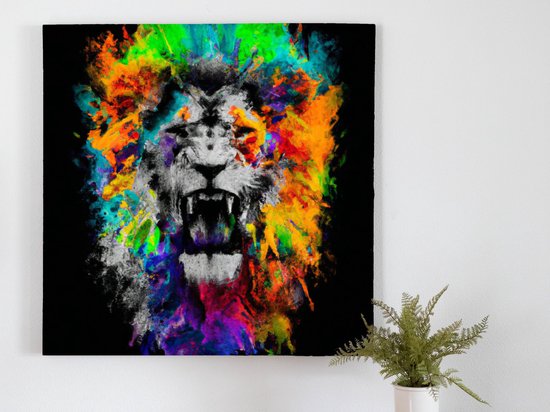 Hear me roar | Hear me roar | Kunst - 20x20 centimeter op Canvas | Foto op Canvas