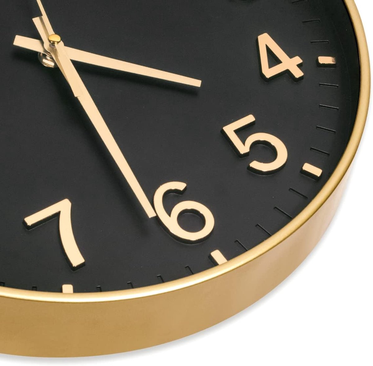 Maan Wandklok, 30,5 cm Stil Lichtgevend, Led Nachtlampje, Niet Tikken, Ronde Maan Patroon, Woonkamerdecoratie voor Badkamer, Slaapkamer, Keuken, Kantoor