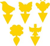 50 stuks plug-in val vliegenval - plantenbescherming - gele stickers - kamerplanten - ongediertebestrijding herbruikbaar