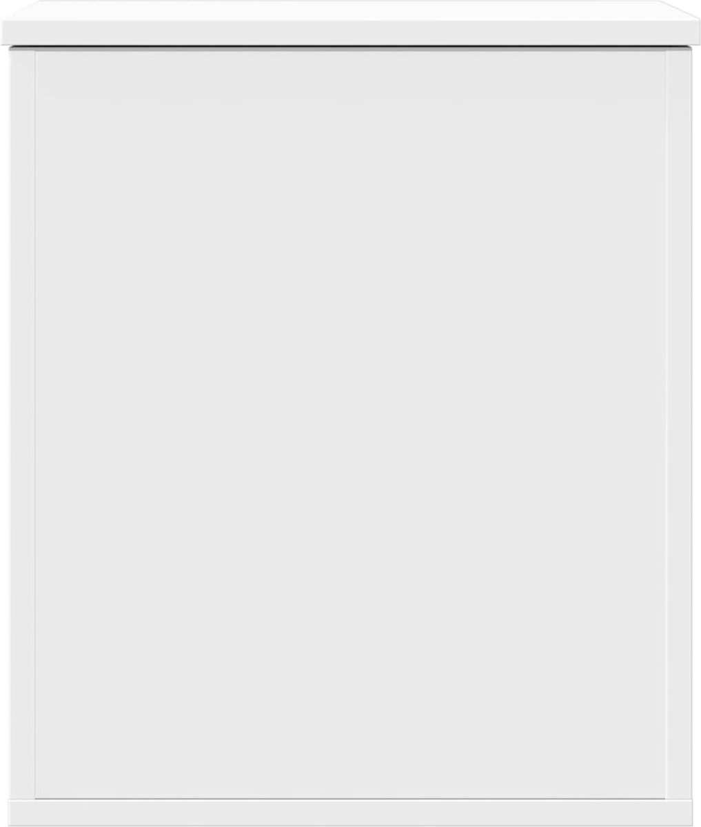 vidaXL - Opbergbox - 40x42x46 - cm - bewerkt - hout - wit