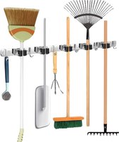 Broom Hanging System - Luxury Storage System for Garden Tools and Clothing - 60 CM - Stainless Steel