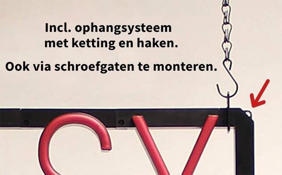 ACCESSOIRES DE VOITURE - Néon publicitaire Néon LED Enseigne lumineuse | SortBrite | 102 x 38 cm | 6 modes de gradation - 8 animations lumineuses | Éclairage au néon pour panneaux publicitaires