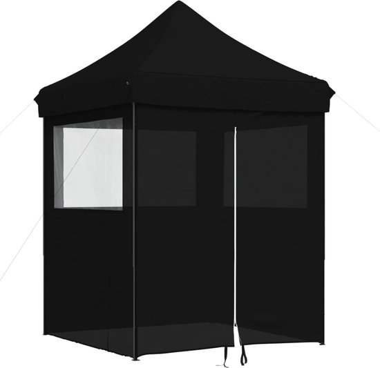 VidaXL Partytent pop-up met zijwanden 3x6 m staal wit - Kantoormeubelen