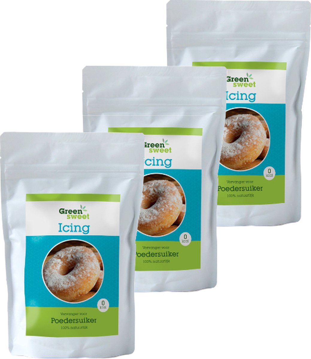 Green Sweet | Icing | 3 stuks | 3 x 225 gram