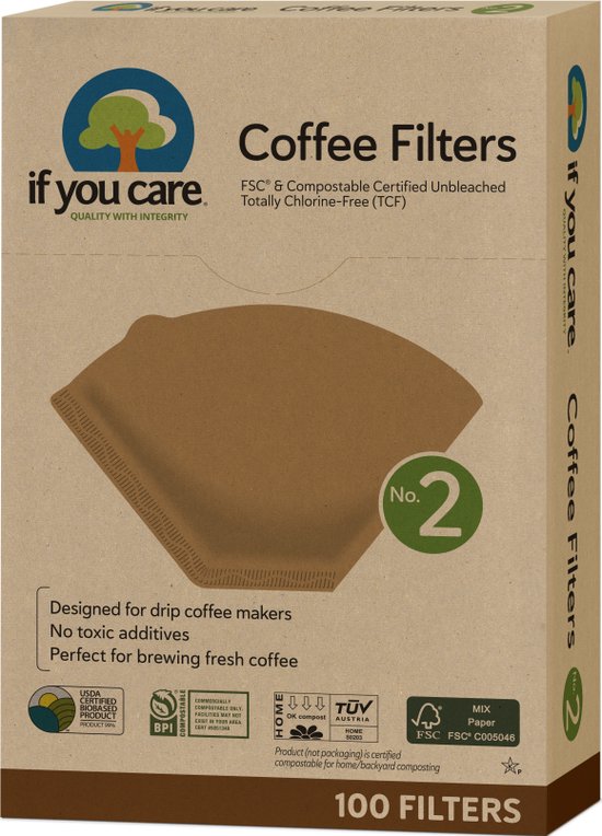 If You Care Koffiefilters N2 van Merkloos — afbeelding 4