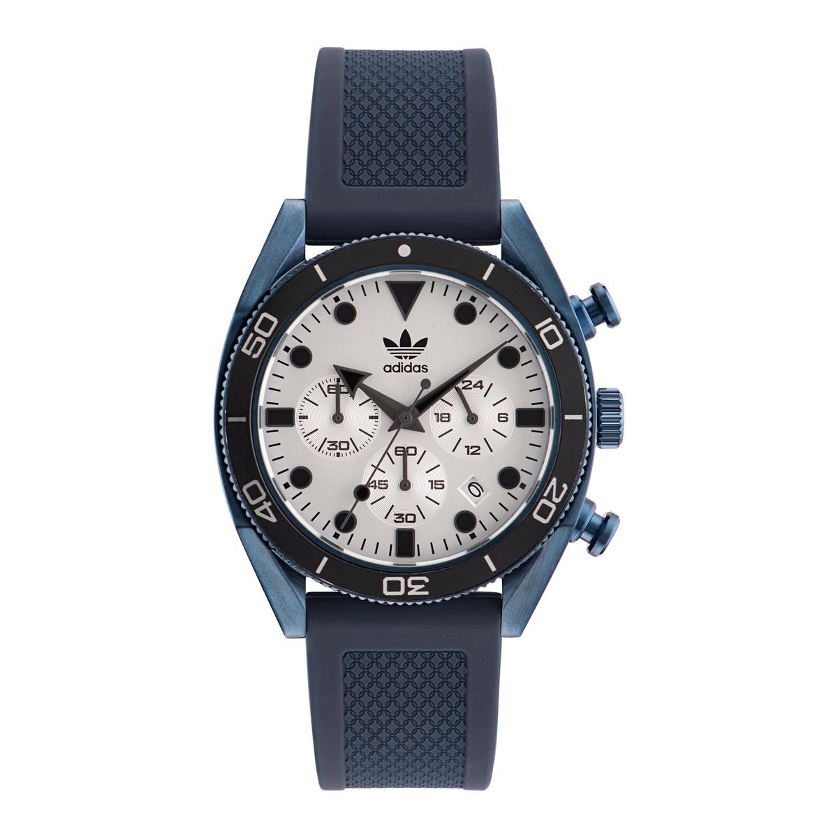 Adidas Originals Edition Two Chrono AOFH23004 Horloge - Siliconen - Blauw - Ø 43 mm
