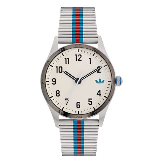 Adidas Originals Code Four AOSY23531 Horloge - Staal - Zilverkleurig - Ø 42 mm