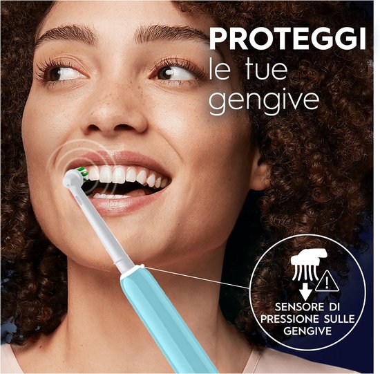 Oral-B Pro 1 Sensitive Clean Volwassene Roterende-oscillerende tandenborstel Blauw