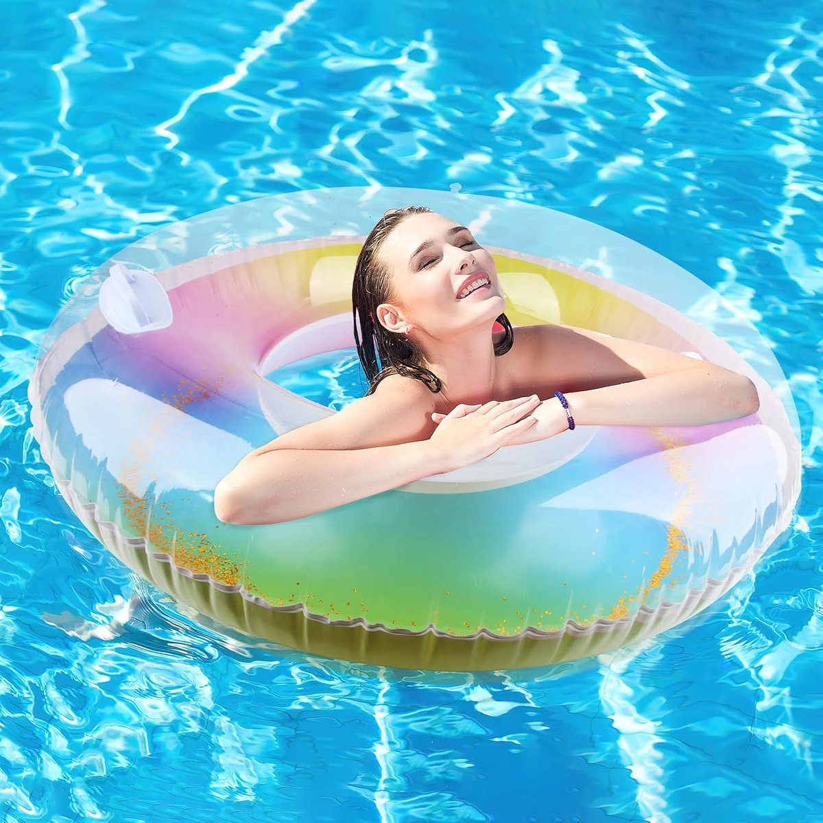 Bouée De Natation Avec Paillettes Bouée Piscine Bestway Nautical
