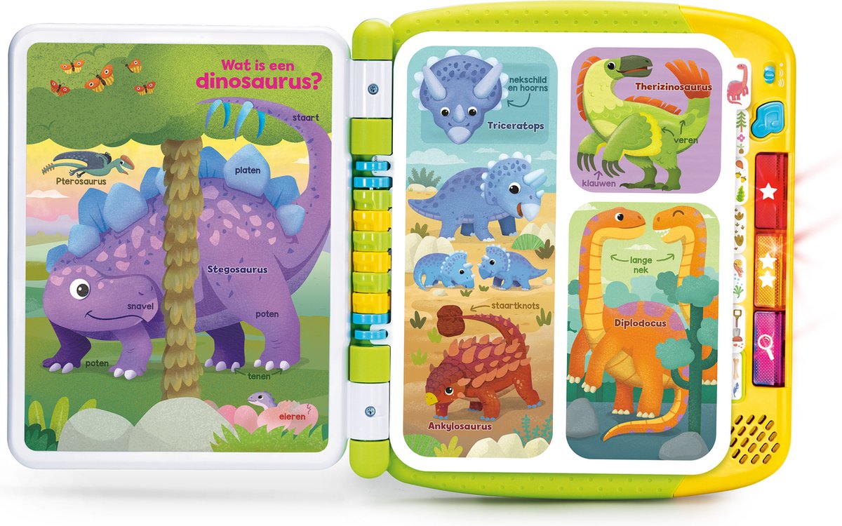 VTech Mijn Interactief Dinoboek - Speelboek - 3 Speelstanden - Speelgoed vanaf 3 jaar en ouder — afbeelding 3