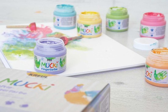 Kreul Kreul Mucki Softie Vingerverf Set 6x150 ml