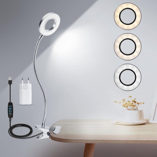 Moderne staande leeslamp zwart, Salvador, 18W, 3000K LED, met schakelaar