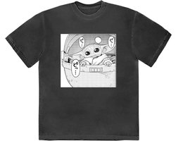 Disney Star Wars - Grogu Speech Heren T-shirt - L - Zwart