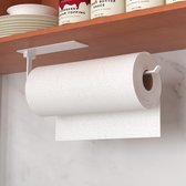 Bol.com Keukenrolhouder Hangend - Zelfklevende Keukenrolhouder - Praktische Wandmontage - Ruimtebesparende Keukenpapierhouder - ... aanbieding