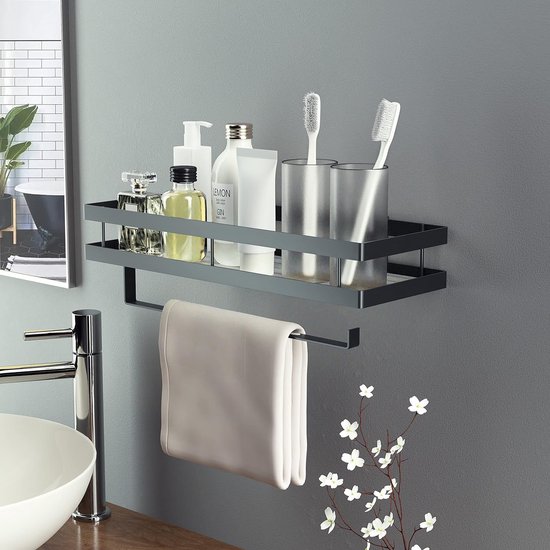osseph Opbergruimte voor onder bureau, klem-on zijbureau-organizer met magnetische penhouder, zonder boren, verstelbaar, hangend onder bureau, laptophouder voor bestandskabel, kantoor, school