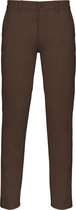 Pantalon Homme 46 NL (40 FR) Kariban Chocolat 98% Katoen, 2% Élasthanne
