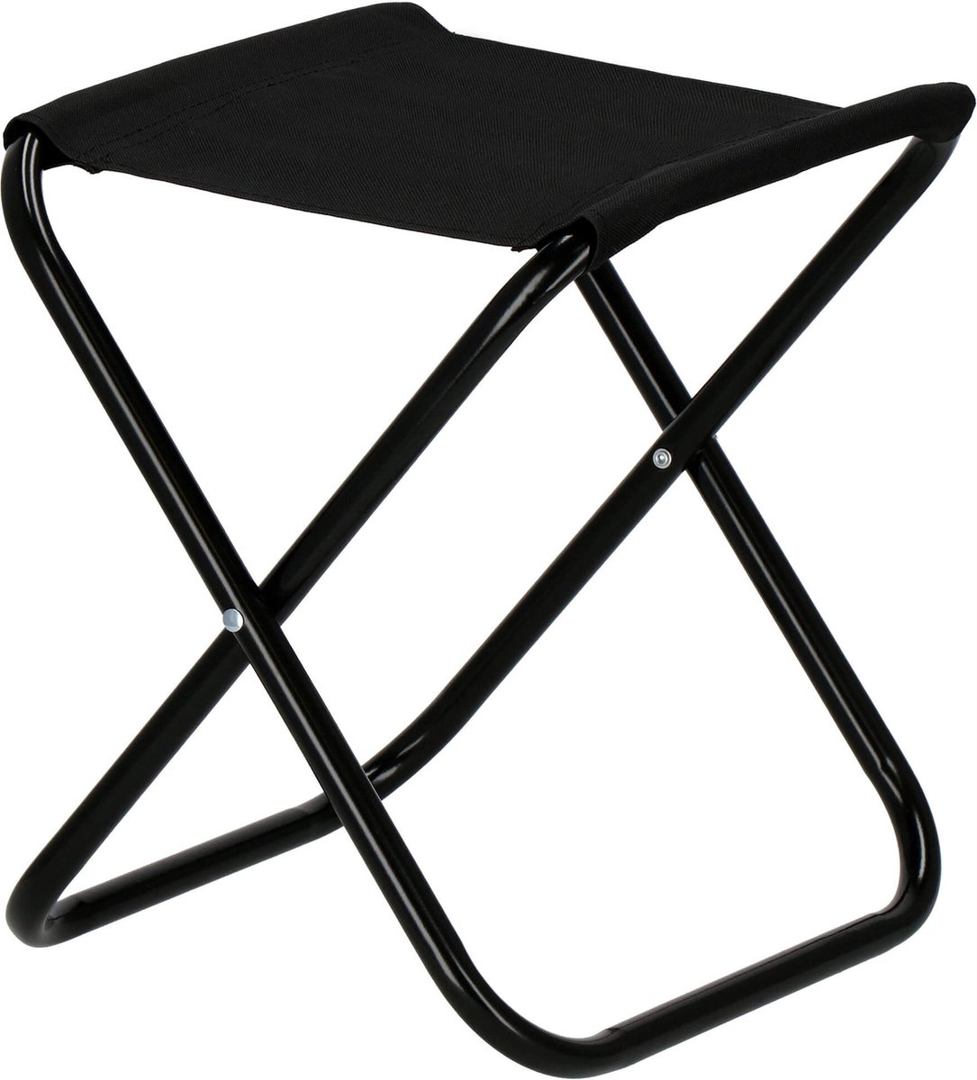 Springos Campingkruk | Opvouwbaar | Zwart