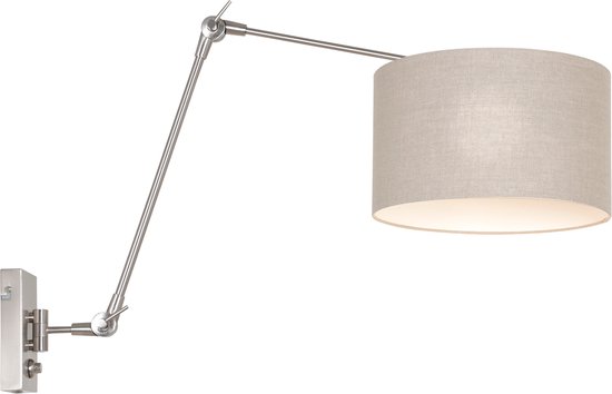 Steinhauer wandlamp Prestige chic - staal - - 8107ST