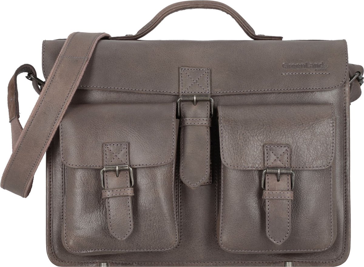 Greenland Nature Natuur aktetas Leer 40 cm - cm ( Zoll) - grey