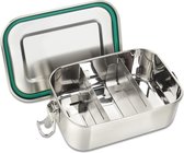 Stainless steel lunch box with compartments - 800 ml size