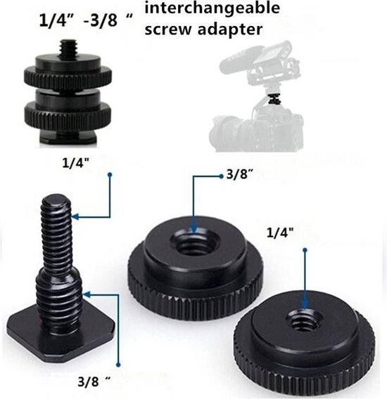 Foto: Camera plate screw 1 4 3 8 dubbele schroef voor tripod