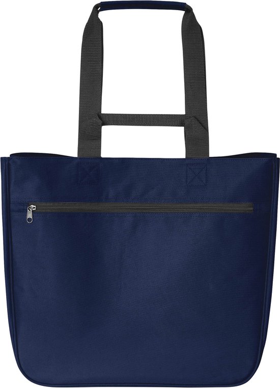 Shopper - boodschappentas – marine blauw – 30 Liter – 37 x 40 x 20 cm - 100% gerecycled materiaal - praktisch – Halfar®