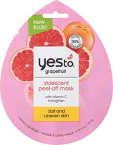 Yes To Grapefruit - Iridescent Peel-Off Mask - VEGAN - Doffe en Oneffen huid - Gezichtsverzorging - Gezichtsmasker - 1 Single Use Face Mask - 10 ml