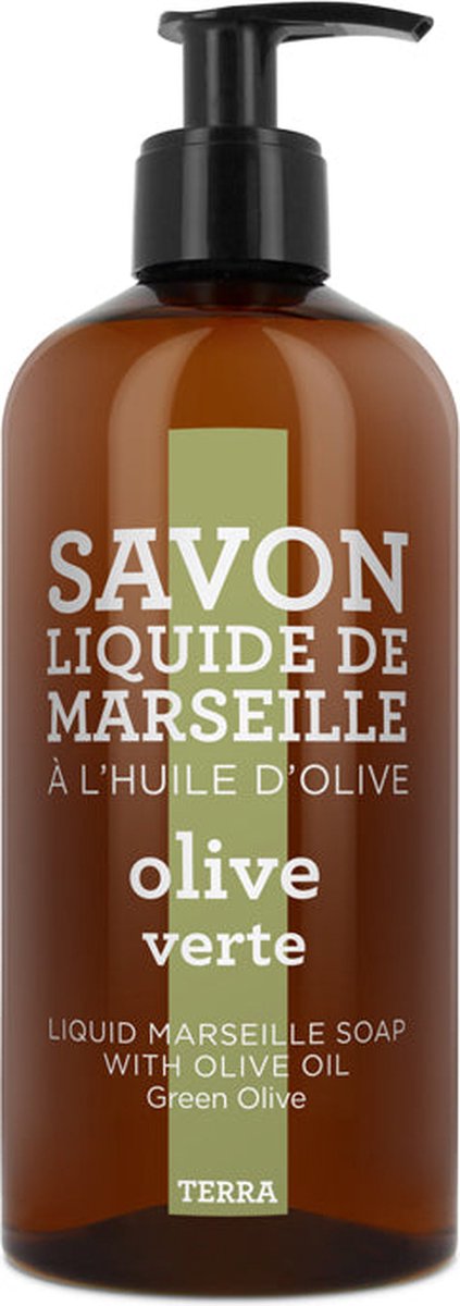 Terra - Handzeep 'Marseille' (Green Olive, 500ml)