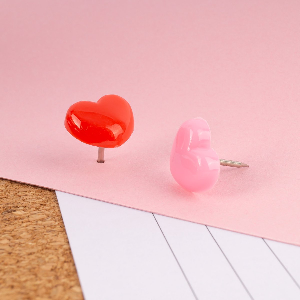 Belle Vous Houten Multigekleurde Pin Knijpers met Punaise (x70) - Kleurrijke Drukpin Hobby Kledingpin Drukkers Voor Muur Kurk Borden, Papieren Notities, Foto's, Projecten, Decoratieve Hobby en Tekenen