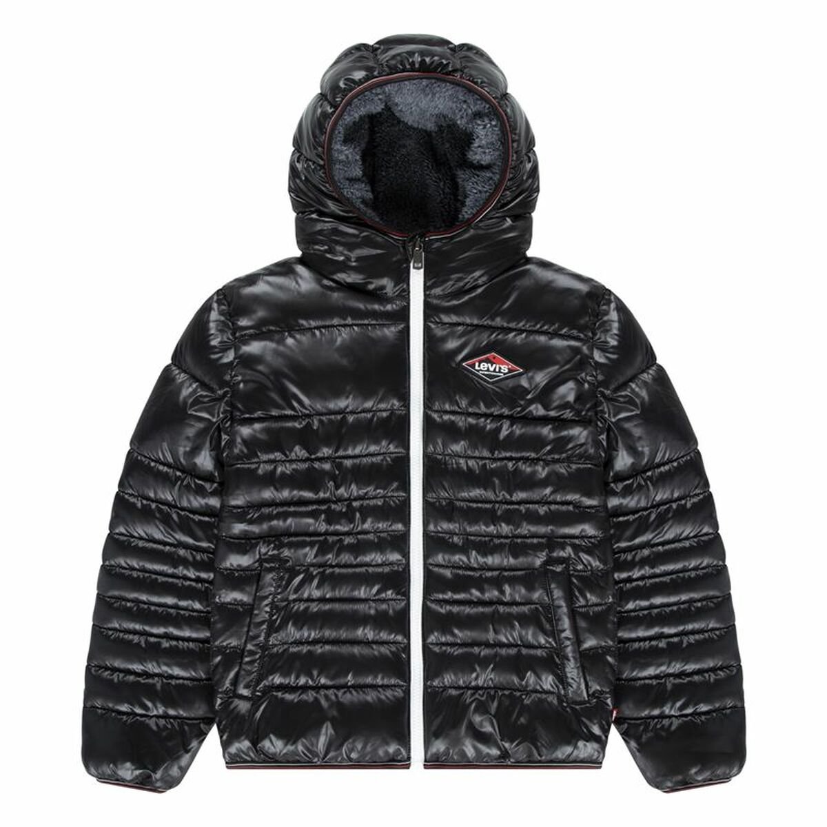 Levi´s ® Kids Sherpa Lined Mdwt Puffer Jas 12 Years Jongen Zwart