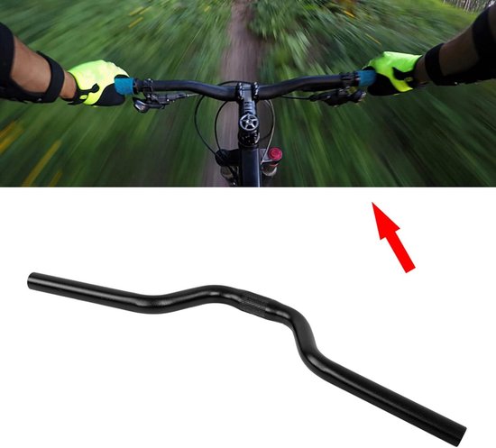 Riser Bar aluminium fietsstuur met vast tandwiel 25,4 mm x 520