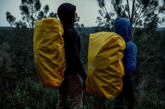 NOMAD® Batura 55 litres Blauw | Sac à dos Premium pour femmes et hommes | Randonnée - Sac à dos de trekking avec Flight Bag / Housse