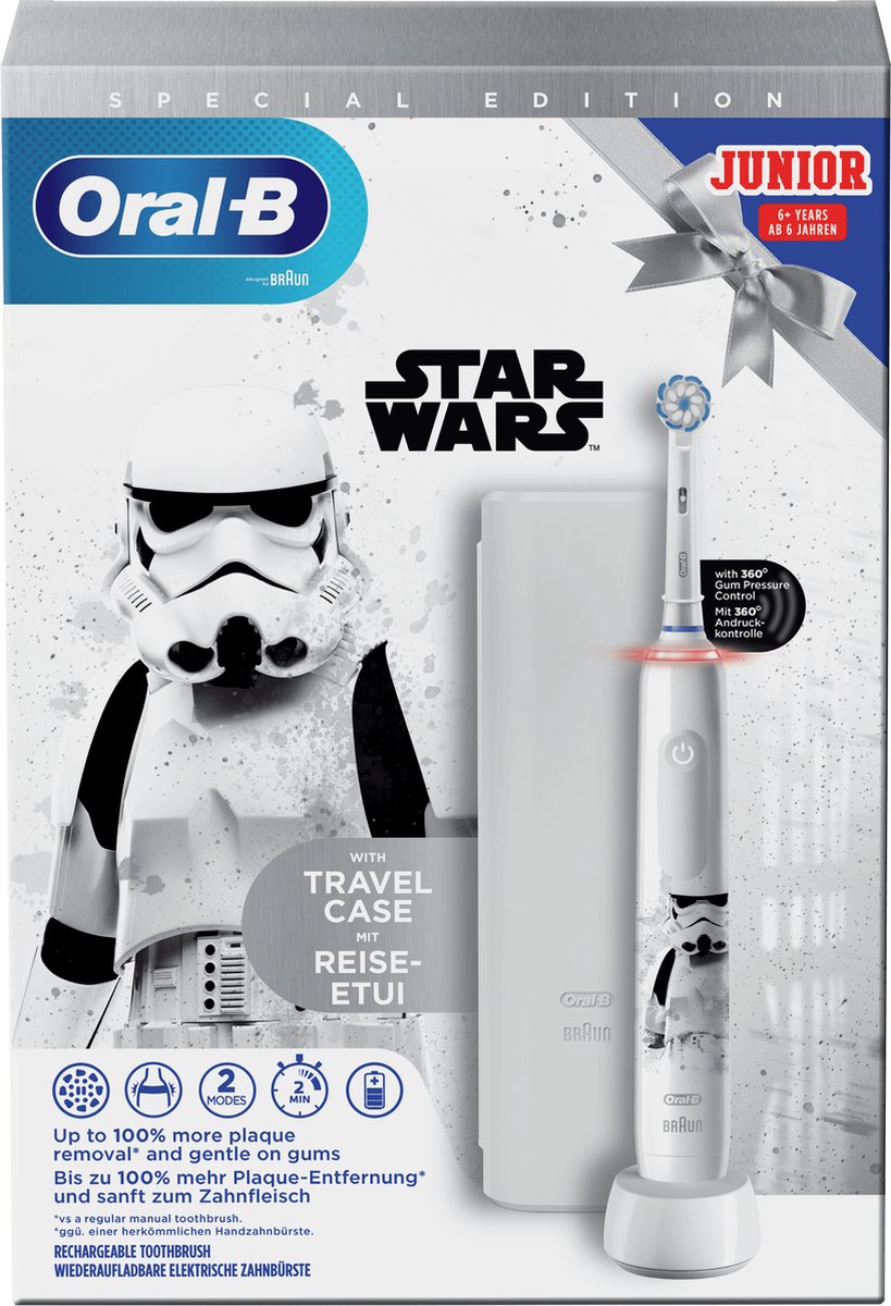 Afbeelding 2 van Oral-B Junior Elektrische Tandenborstel Star Wars Powered By Braun