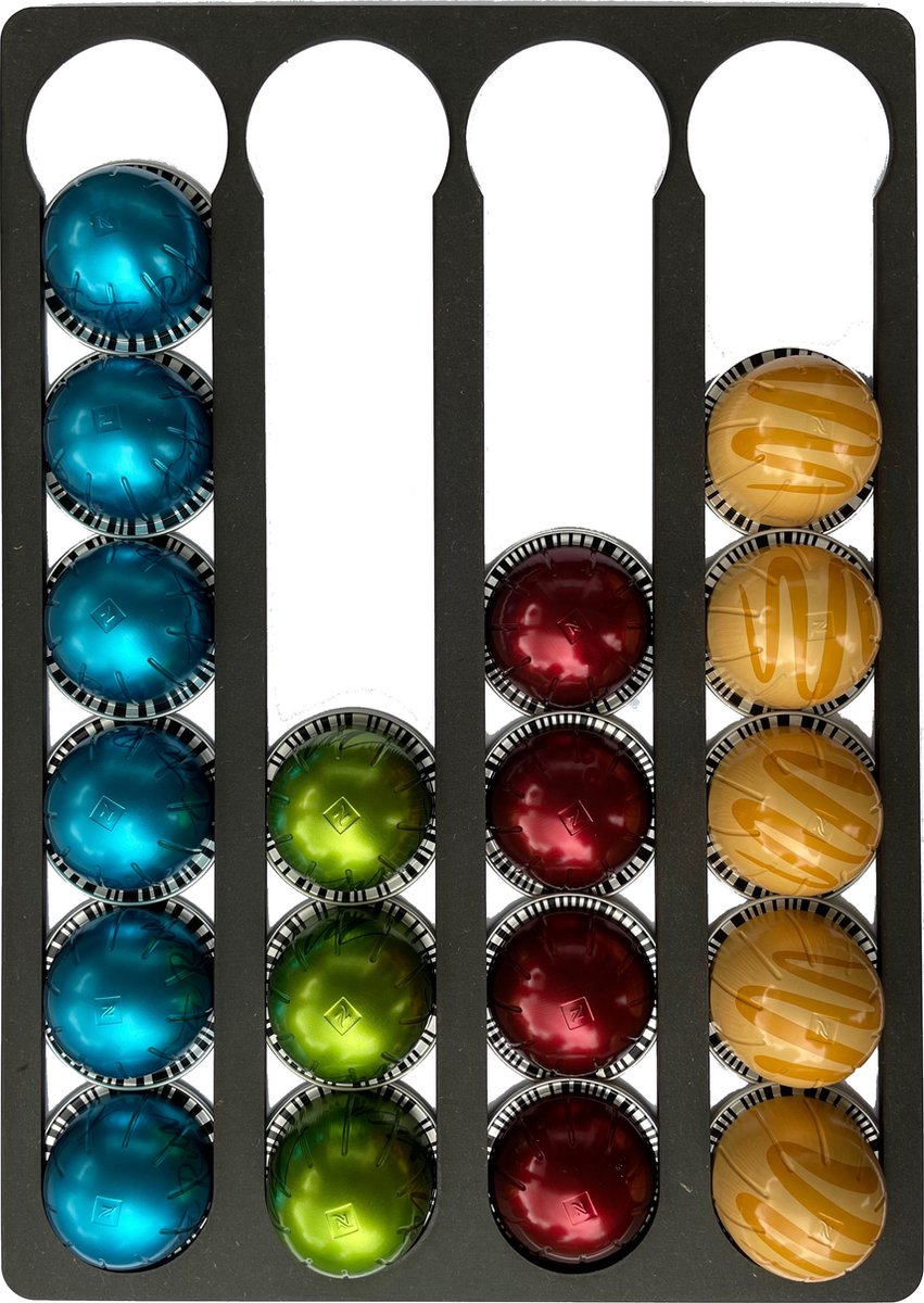 CNCCreative Nespresso Vertuo capsulehouder Cuphouder voor Nespresso Vertuo cups 24 Capsules Zwart Vertuo capsulehouder Vertuo cuphouder Capsulehouder Vertuo Capsulehouder Vertuo cups