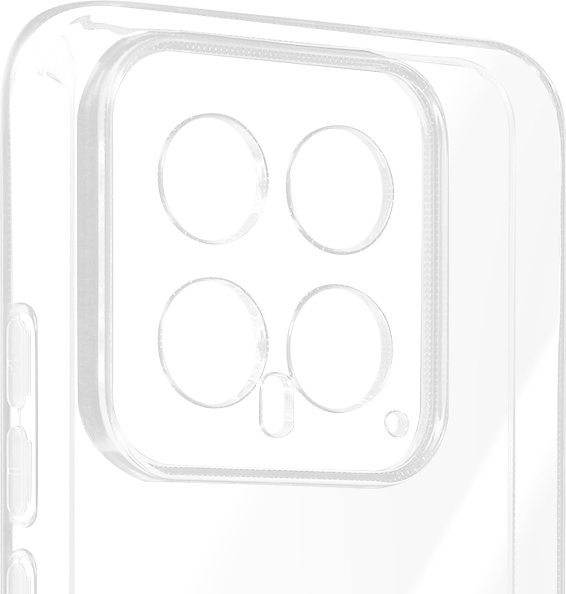 Avizar Hoes Geschikt voor Xiaomi 14 Fijn 0,3 mm Xiaomi 14 Silicone, Transparant